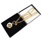 Chanel Vintage 1990's CC Cut Out Pendant Chain Necklace