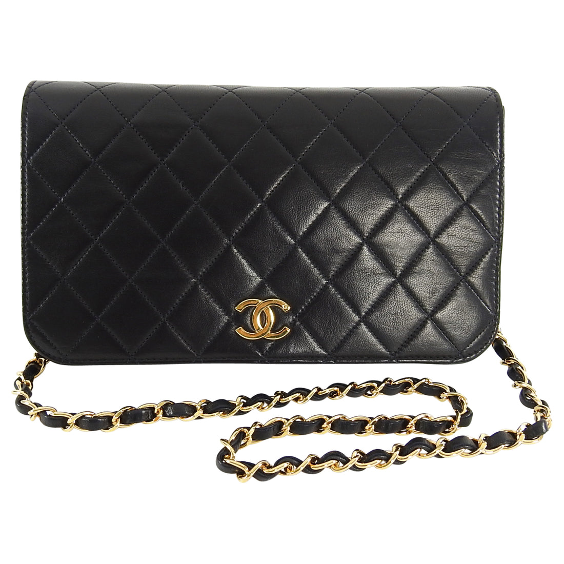 Chanel Vintage 1994 Black Lambskin Quilted Flap Bag – I MISS YOU