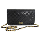 Chanel Vintage 1996 Black Quilt Chain Strap Shoulder Bag