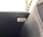 Chanel Black Lambskin Classic Wallet on Chain SHW