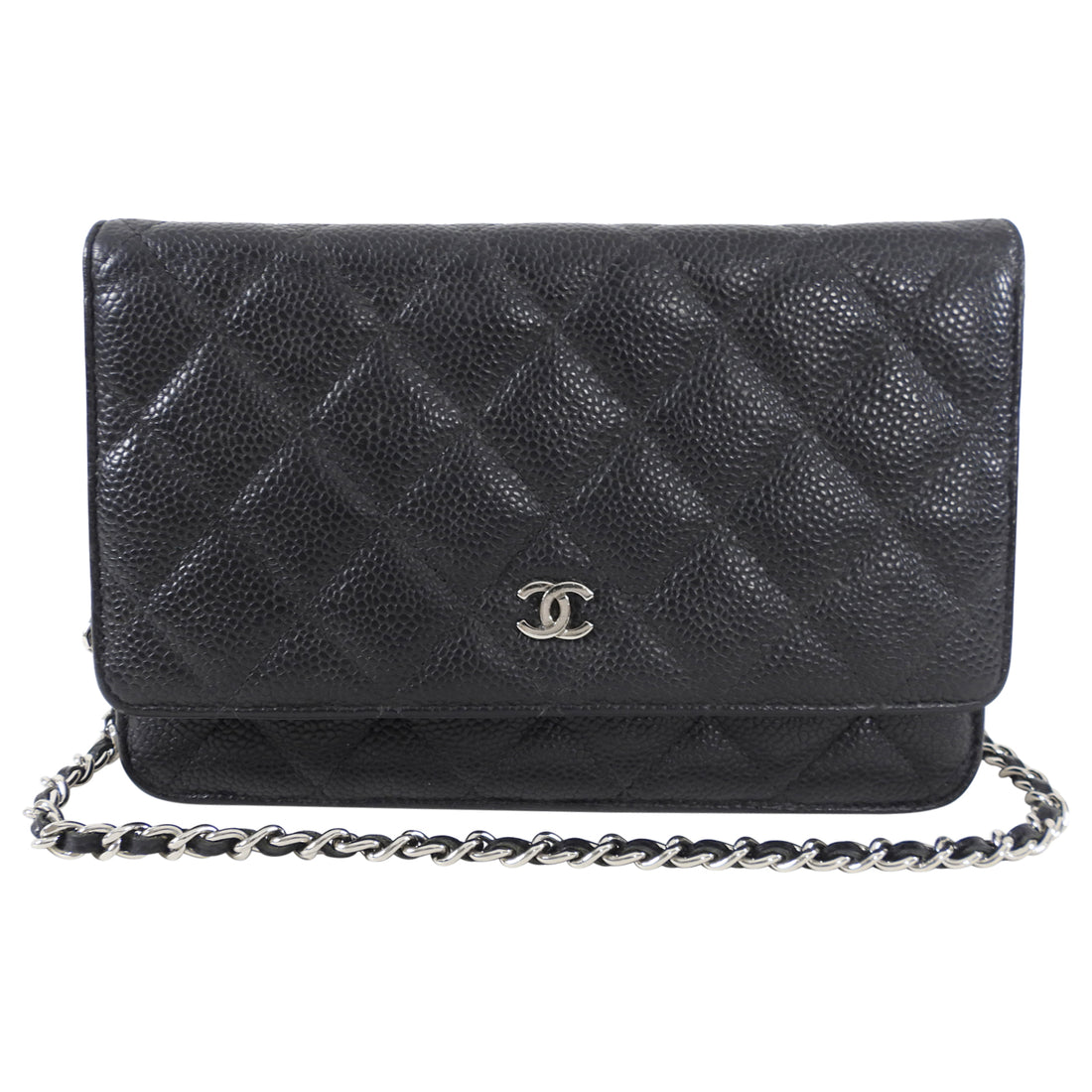 Chanel 1996-1997 Timeless WOC Wallet on Chain Black Caviar – AMORE Vintage  Tokyo