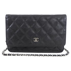 Chanel Black Caviar Classic Quilted Wallet on Chain WOC