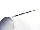Chanel Clear and White Oval Sunglasses