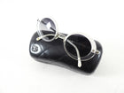 Chanel Clear and White Oval Sunglasses