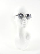 Chanel Clear and White Oval Sunglasses