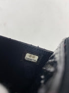Chanel So Black and Neon Orange Python Wallet on Chain WOC