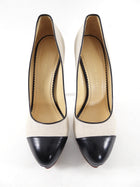 Charlotte Olympia Canvas and Leather Platform Pump - 41