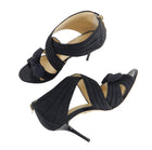 Charlotte Olympia Patricia Black Patent and Fabric Heels - 37.5