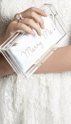Charlotte Olympia Marry Me Acrylic Clutch Bag