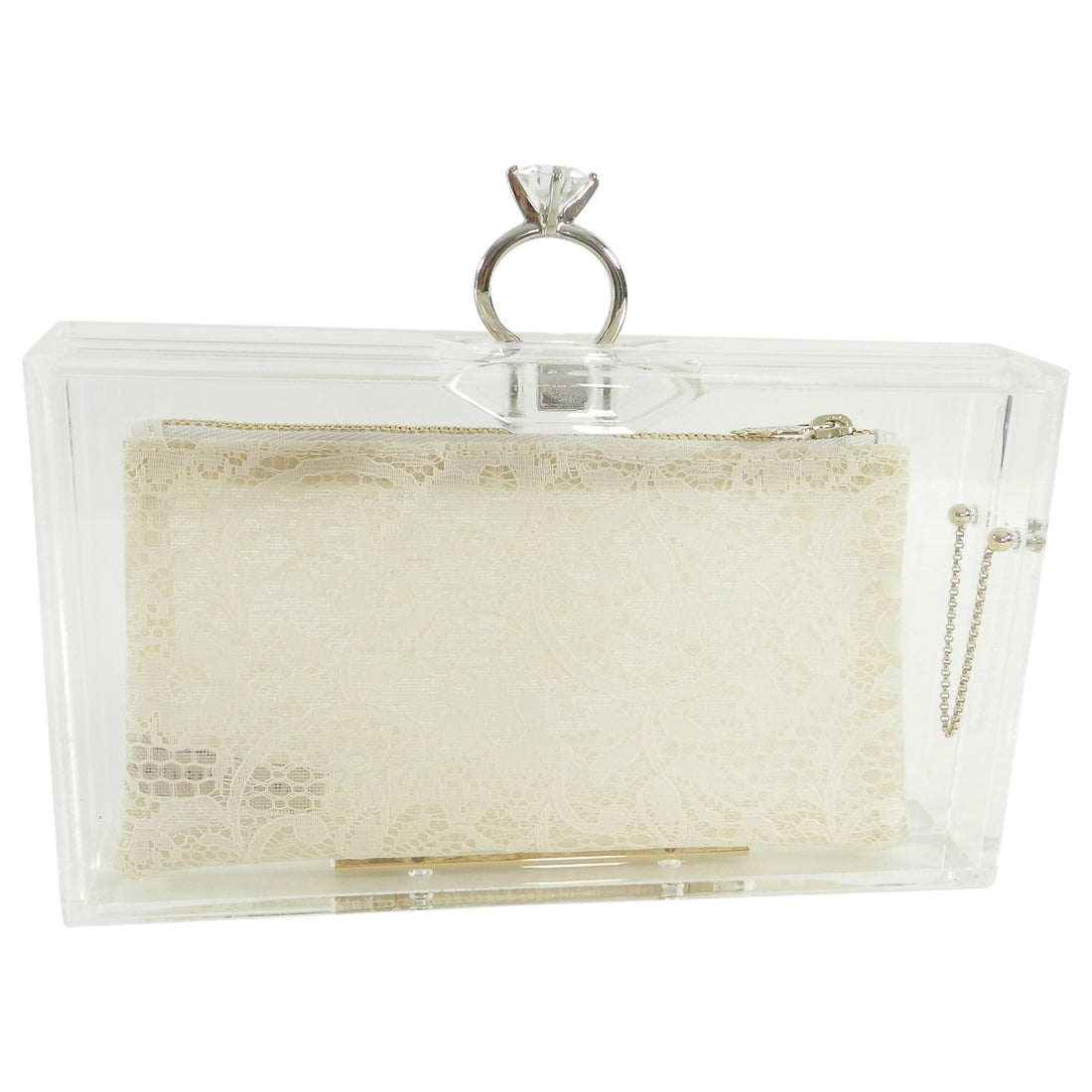 Charlotte Olympia Marry Me Acrylic Clutch Bag1