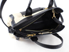 Chloe Alice Ivory and Black Two Tone Shoulder Bag.  Double handles, zippered top, long shoulder strap.  Measures 14.5 x 7.75 x 8.5” with a 21” strap drop.  Excellent pre-owned condition without any signs of visible wear.  Without duster. 
