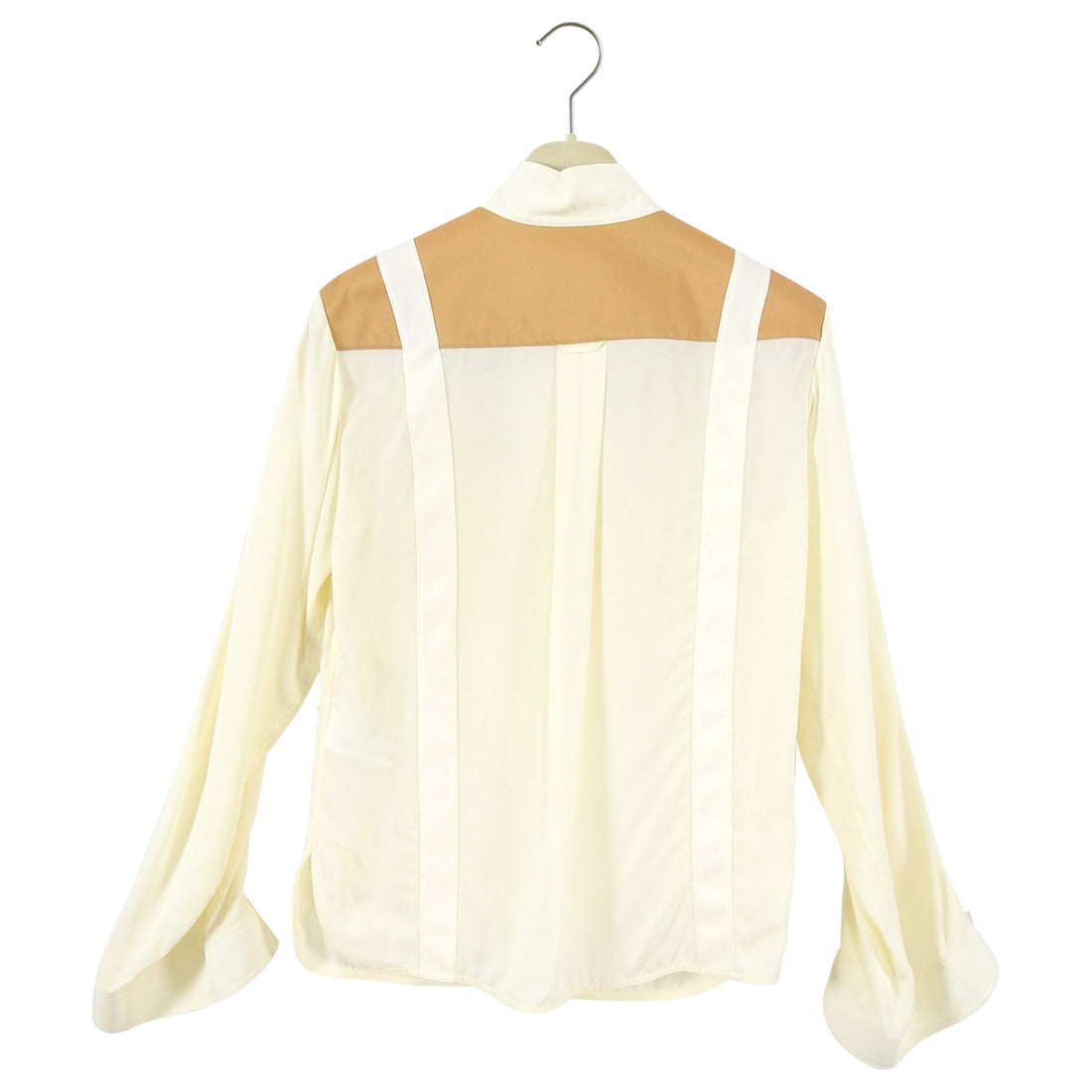 Chloe Cream Ruched Blouse with Strap Detail - 36 / 4