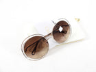 Chloe Carlina Gold Oversized Round Sunglasses