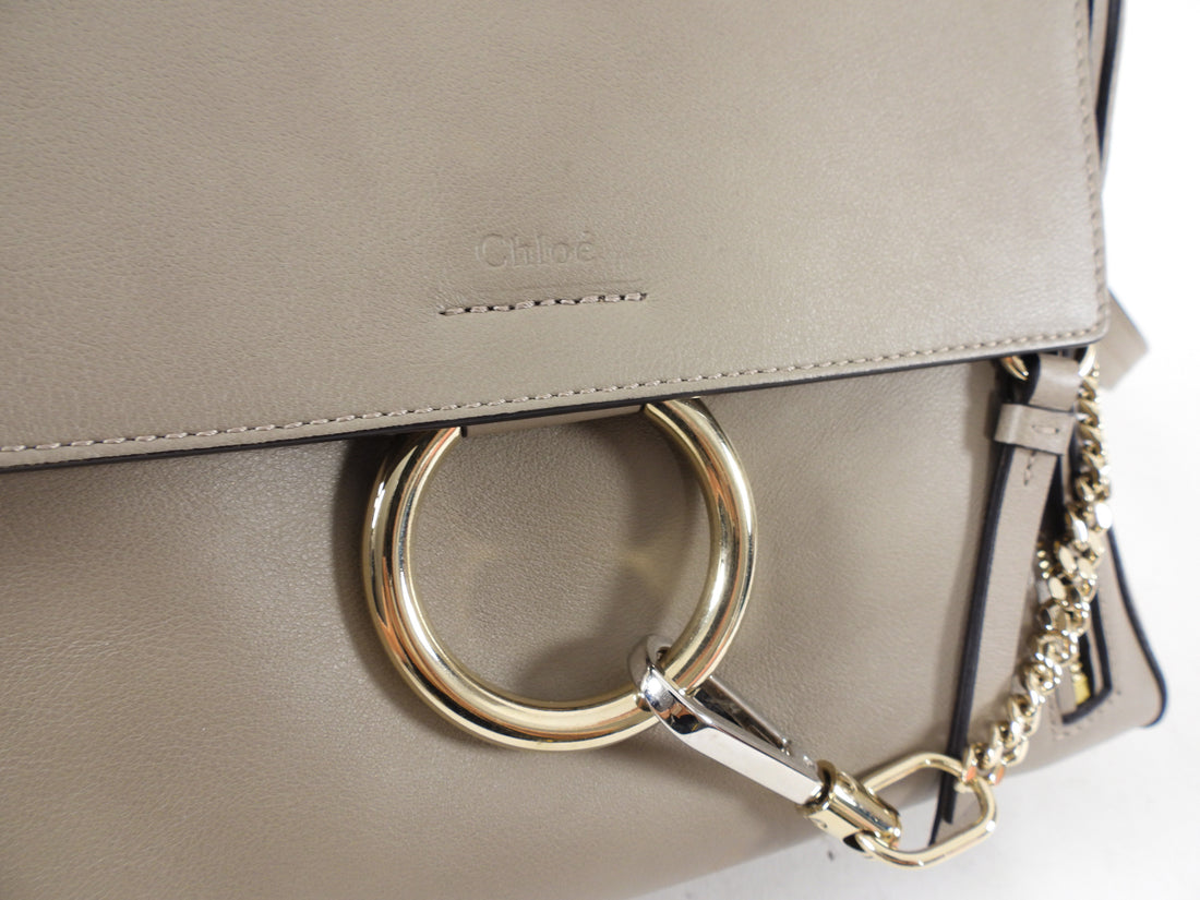 Chloe Faye Double Carry Bag in Smooth Calfskin