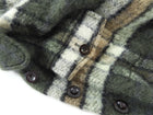 Chloe Dark Green Check Blanket Coat Shacket -  XS / S