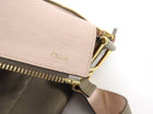 Chloe Kuroa Beige Leather Shoulder Bag with Gold Zip Detail