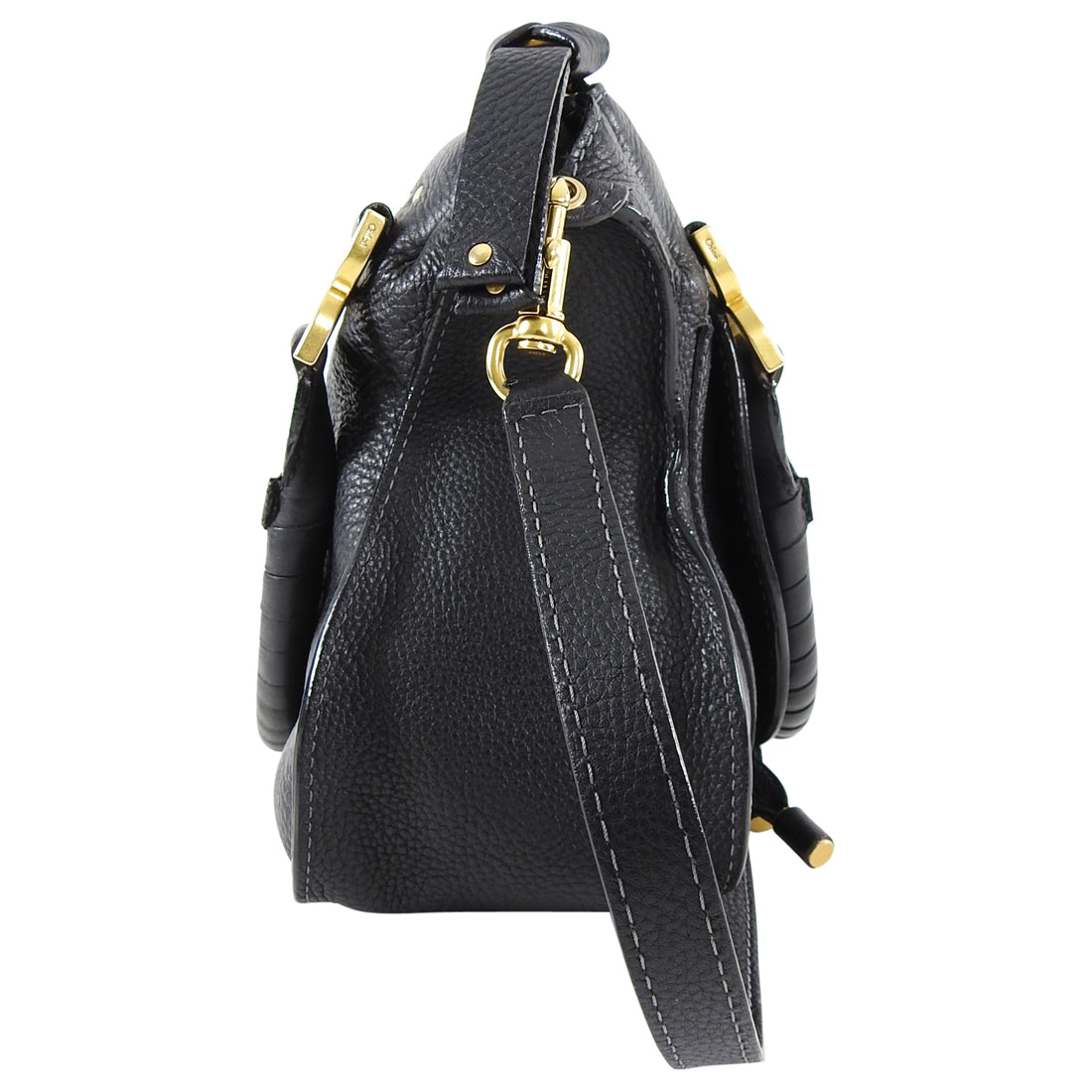 Chloe Black Leather Marcie Medium 2-way Bag