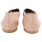 Choe Nude Scalloped Lauren Flat Shoes - 37