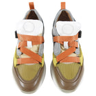 Chloe Sonnie Orange and Yellow Sneakers - 39