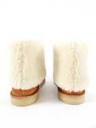 Chloe Tan Suede Shearling Jesse Ankle Boot - 37 / 7