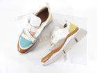 Chloe Turquoise White Yellow Sonnie Sneakers - 39 / USA 8.5