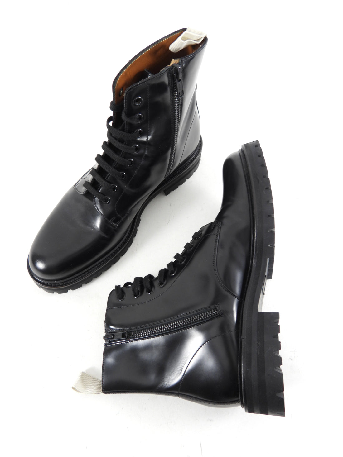 Woman by Common Projects Black Combat Ankle Boots - EU40