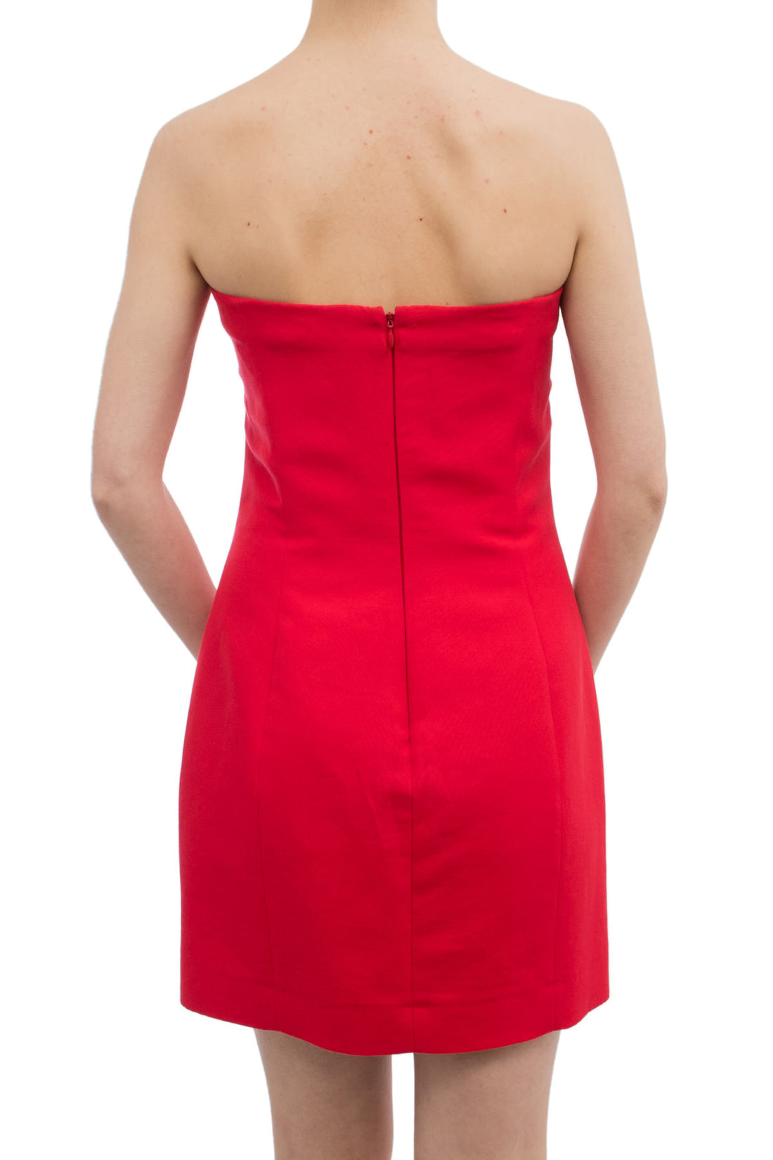 D Squared Red Strapless Mini Dress