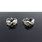 David Yurman Sterling Cable 14k Gold X Earrings