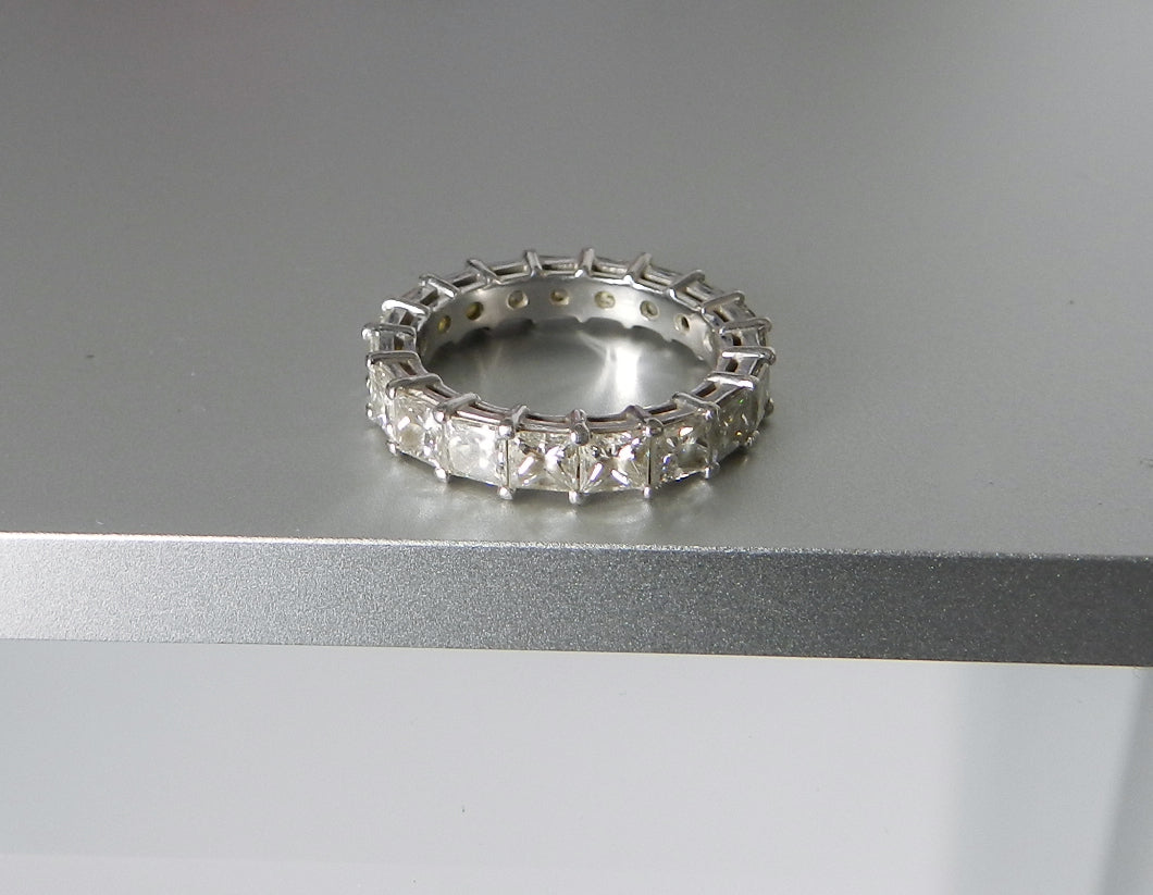 Custom Platinum Diamond Eternity Band Ring