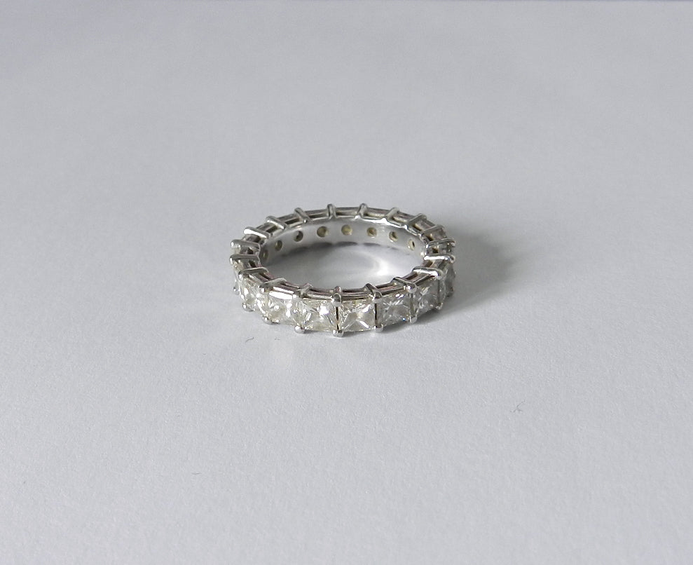 Custom Platinum Diamond Eternity Band Ring