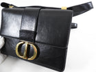 Dior Black Leather Medium 30 Montagne Bag
