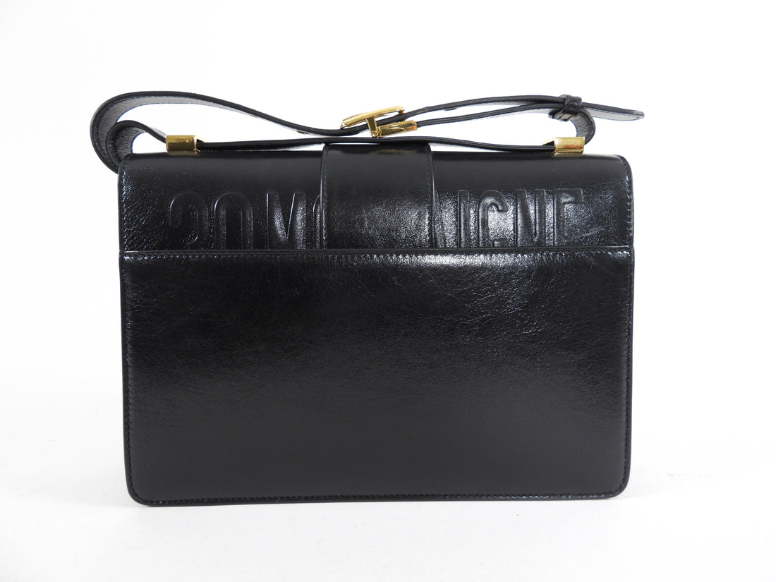 Dior Black Leather Medium 30 Montagne Bag
