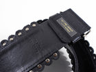 Dior Vintage 2000's Wide Oblique Studded D Belt - 31-35