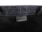 Dior Black Leather Embossed Large Book Tote Bag