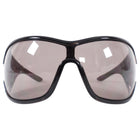 Dior Vintage Early 2000's Brown Shield Wrap Sunglasses
