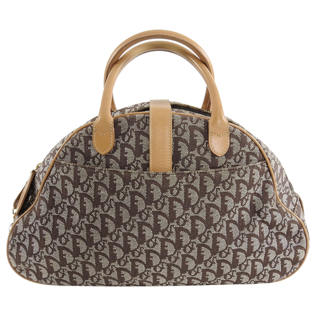 Bowling cloth handbag Dior Brown in Cloth - 36881155