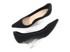 Dior Black Fabric Etoile Lucite Heel Pumps - 39