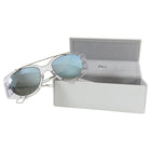 Dior Experience Limited Edition Clear and Blue Mirror Sunglasses