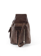 Christian Dior Galliano 2006 Brown Leather Flight Shoulder Bag