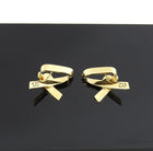 Dior Gold Wave Ribbon Rhianna Earrings