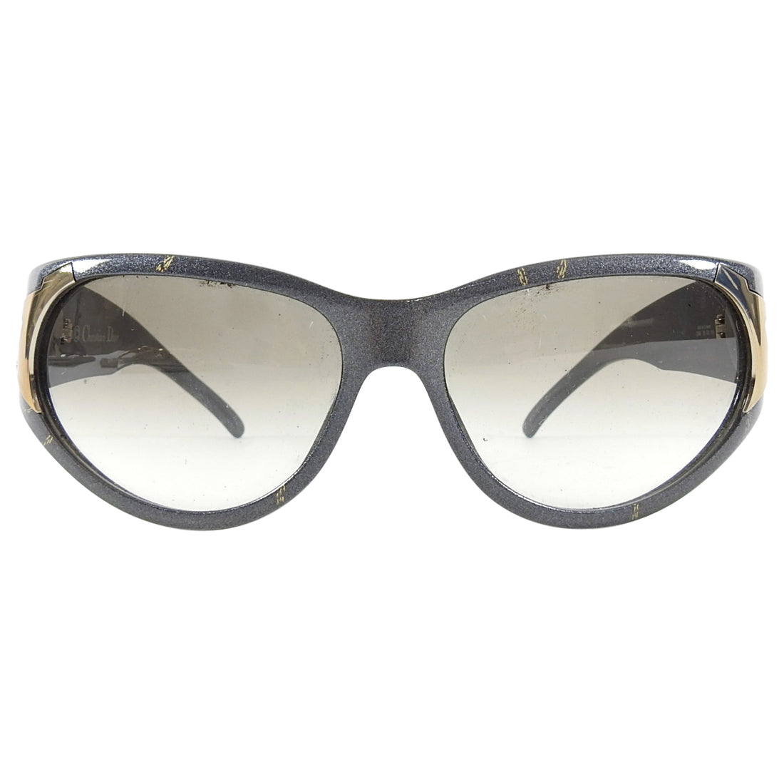 Christian Dior Vintage 1980's Grey and Gold Sunglasses 2346