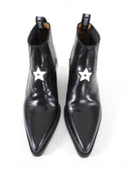 Dior LA Black Western Ankle Boots with Star - USA 6