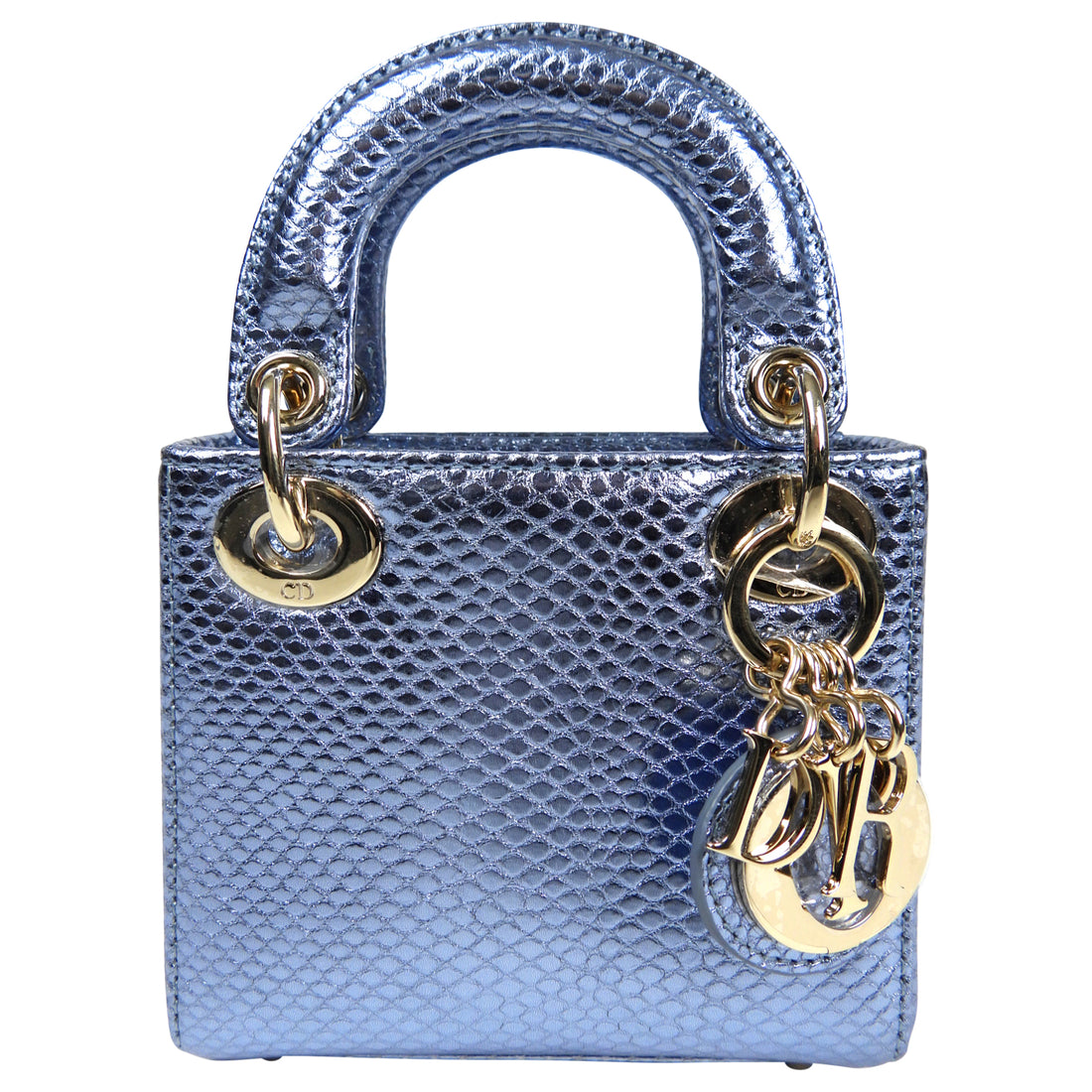 Christian Dior Lady Dior Chain Bag Ombre Lizard Mini at 1stDibs