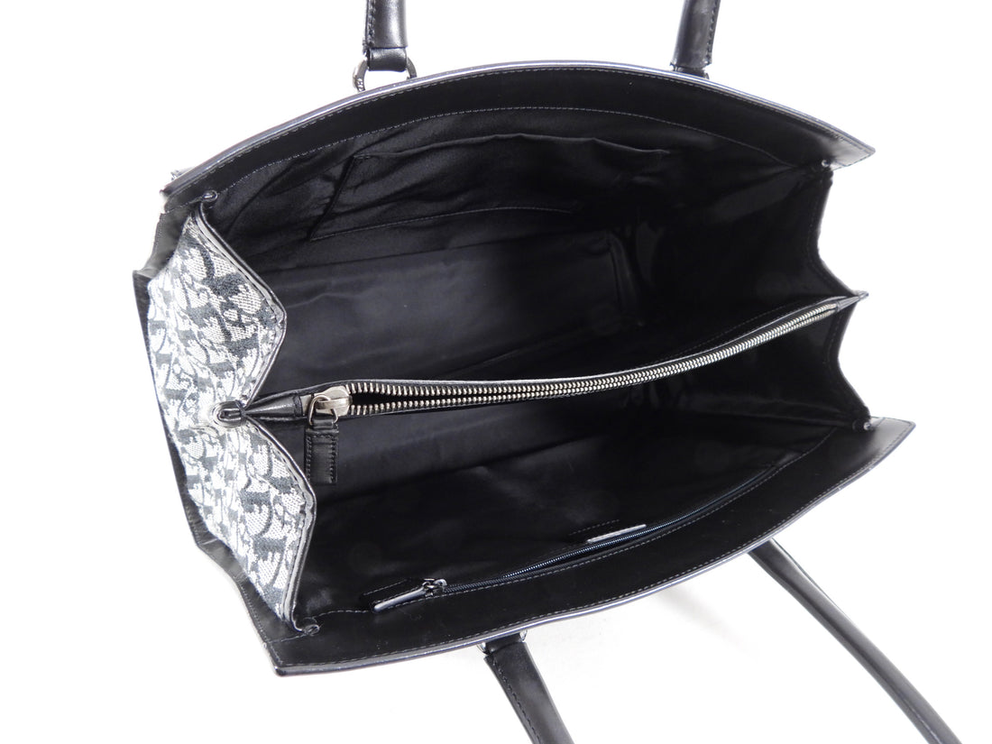 Vintage Dior Oblique monogram barrel bag Black Bag Made In France