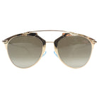 Dior Reflected Gold Sunglasses with White Arms