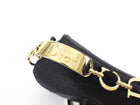 Christian Dior Vintage Galliano Black Ostrich Mini Saddle Bag