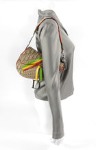 Dior Galliano Vintage Rasta Brown Oblique Saddle Bag