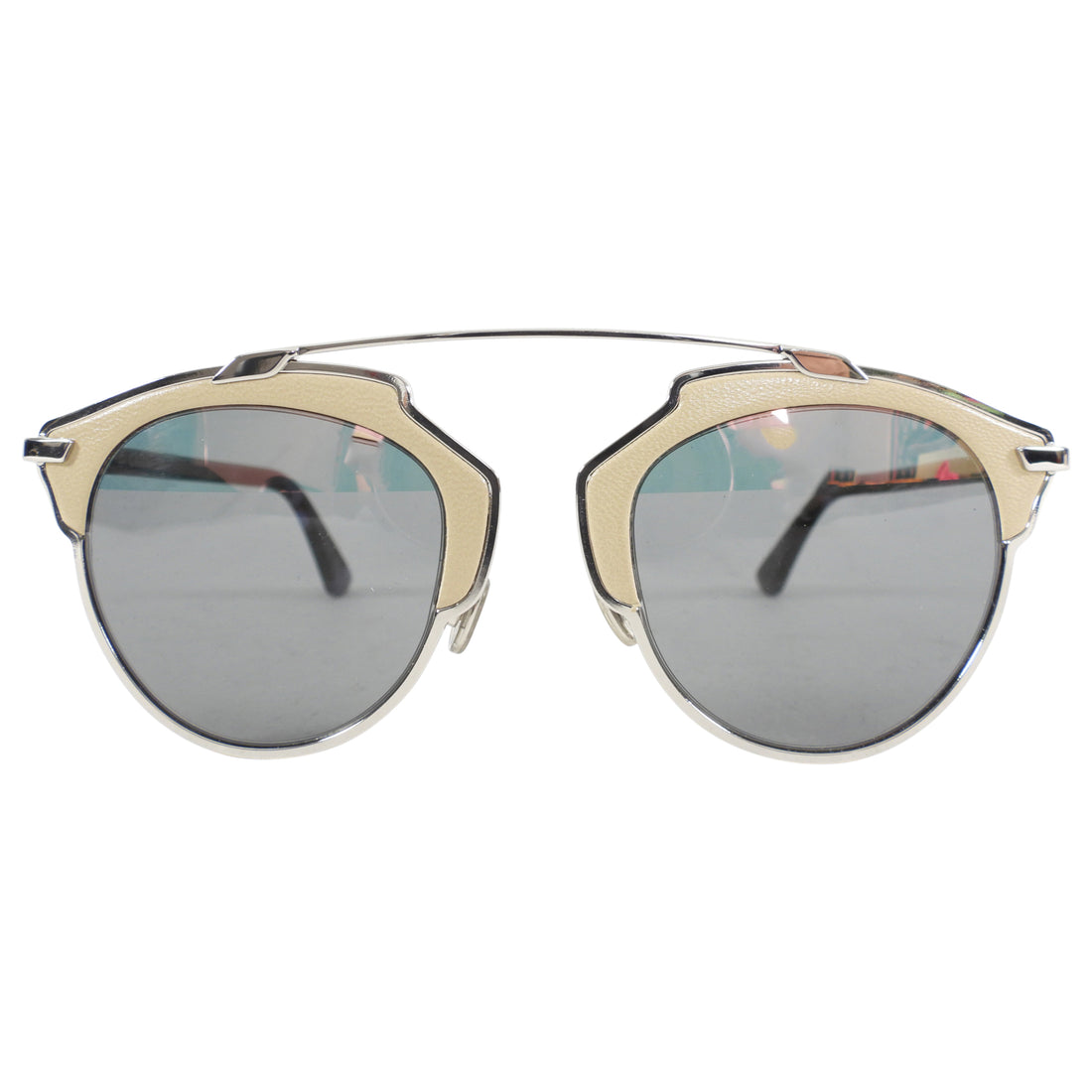 Dior So Real Beige and Silver Sunglasses