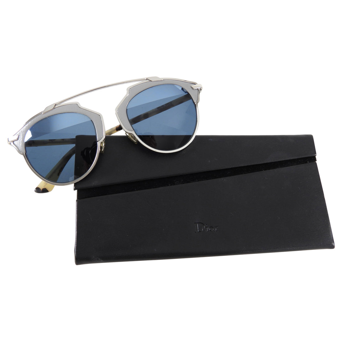 Dior So Real Grey and Silver Metal Sunglasses 