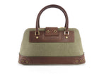 Dior by John Galliano Vintage Street Chic Green Brown Satchel Bag